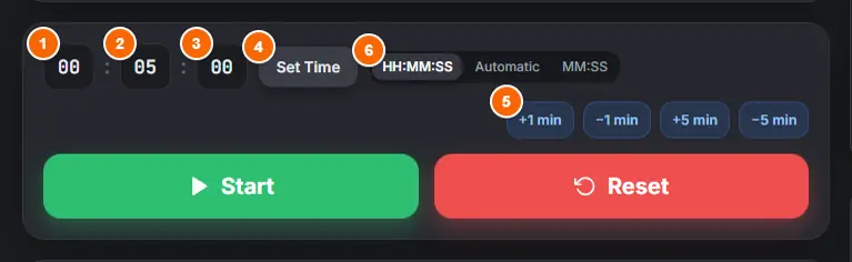 Setting the time