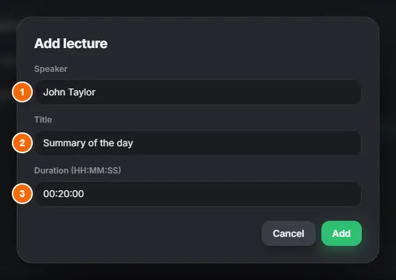 New lecture