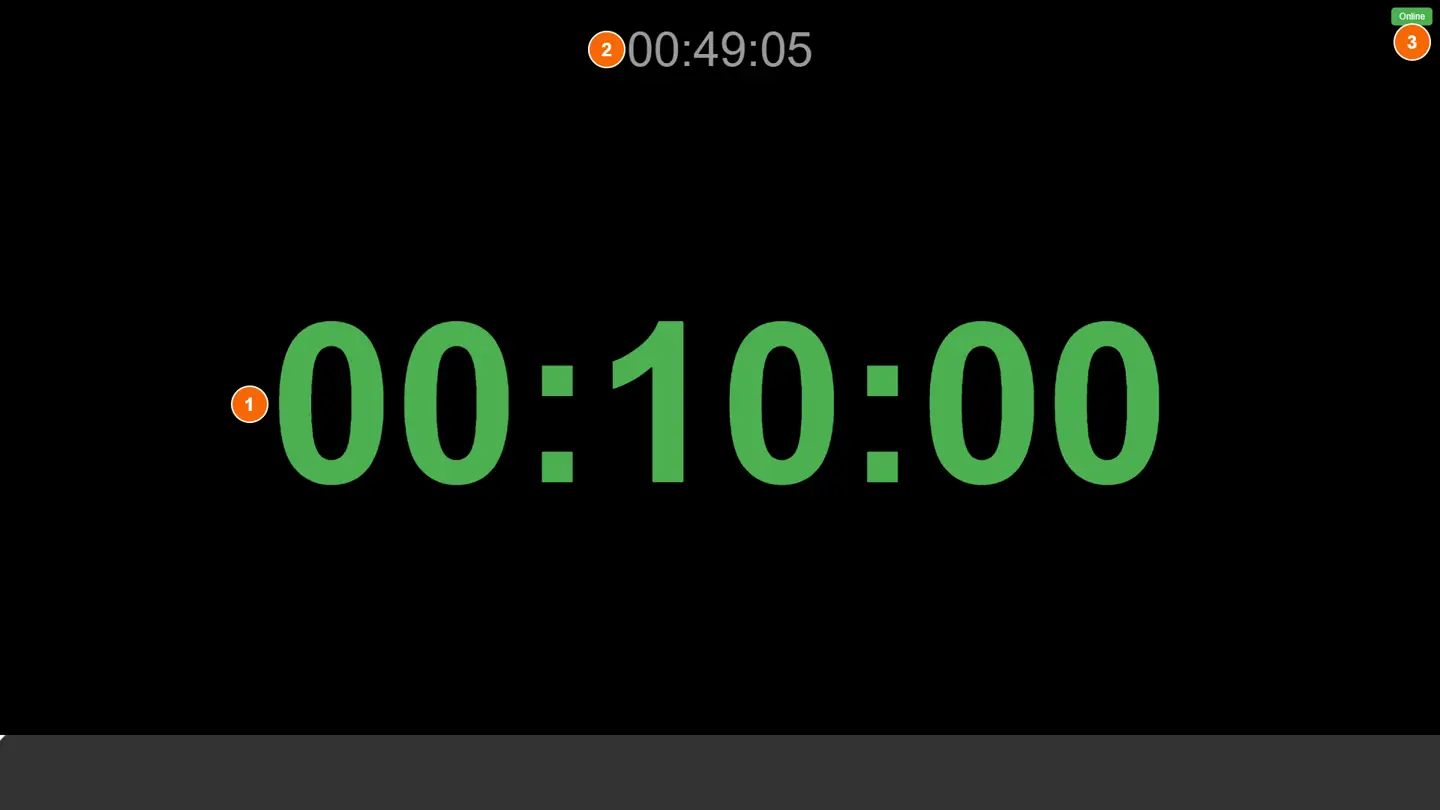 Clock in a browser