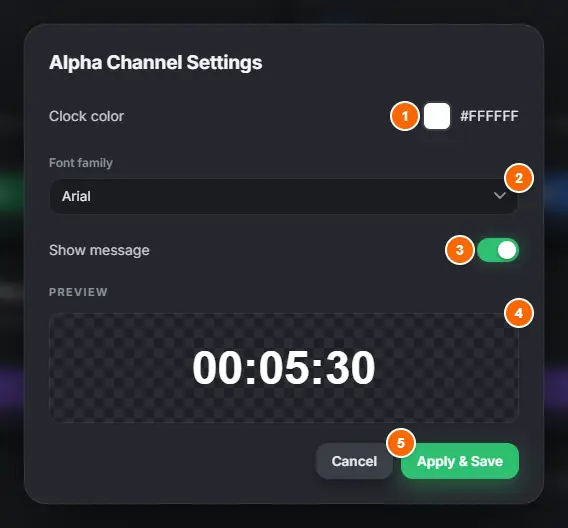 Alpha channel