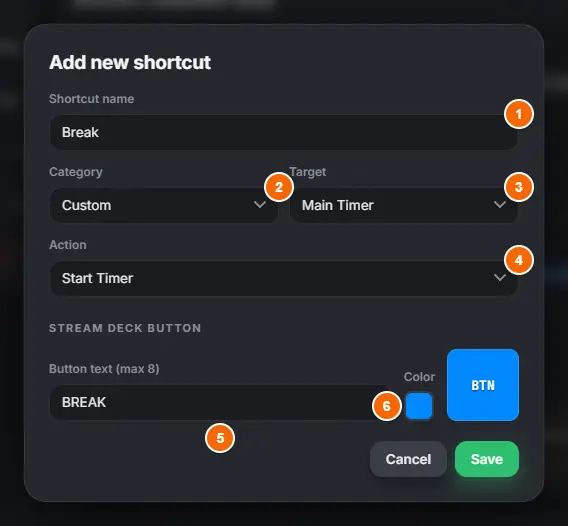 New shortcut