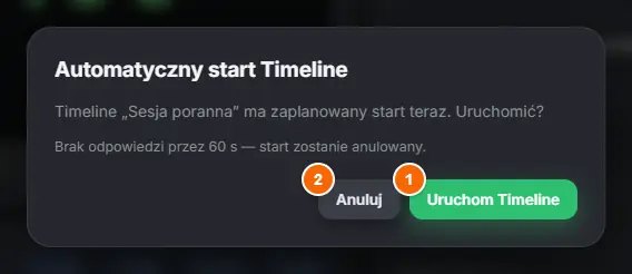 Potwierdzenie startu