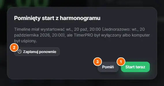 Pominięty start