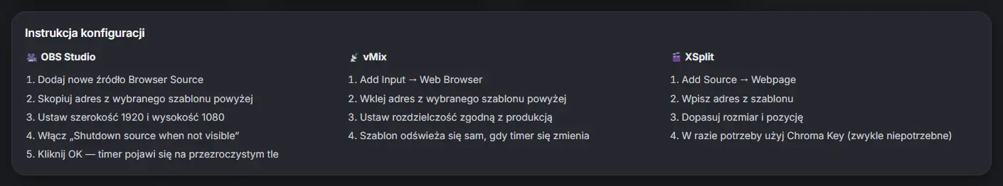 OBS, vMix, XSplit